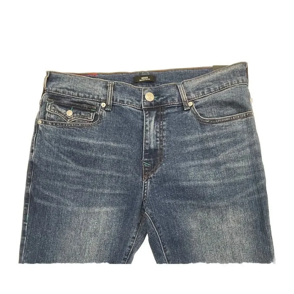 True Religion Rocco Men's Jeans Flap Pockets Relaxed Skinny Size 34X22 (34X31.5)